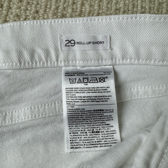 Banana Republic roll up white shorts size 29 - Picture 4 of 4